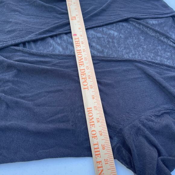 Minimalist Whimsigoth Enchantress NIC+ZOE Asymmetrical Sheer Linen Cardigan XL - Picture 9 of 11